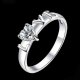 romantic 925 sterling silver  LOVE ring with cubic zirconia 
