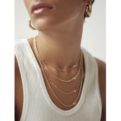 classic name necklace with cubic zirconia