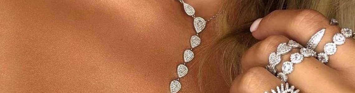 Cubic zircon necklaces