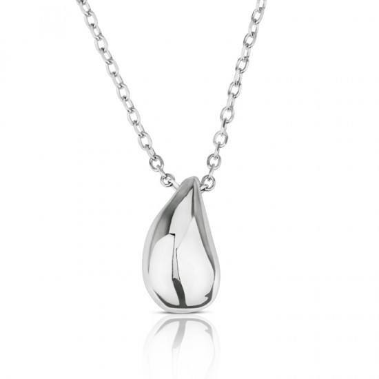 small teardrop Pendant necklace in 925 sterling silver