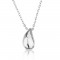 small teardrop Pendant necklace in 925 sterling silver