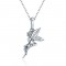 fairy pendant necklace in sterling silver