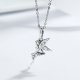 fairy pendant necklace in sterling silver