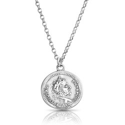 Ancient Roman coin necklace in sterling silver  Ancient Roman coin necklace in sterling silver