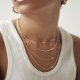 engraved 3D bar necklace - 18k gold plated engraved 3D bar necklace - 18k gold plated