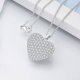 beautiful heart necklace with cubic zirconia
