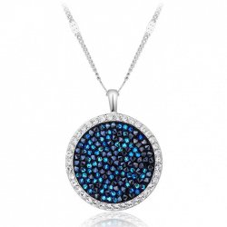 pendant necklace embellished with crystals from Swarovski  pendant necklace embellished with crystals from Swarovski