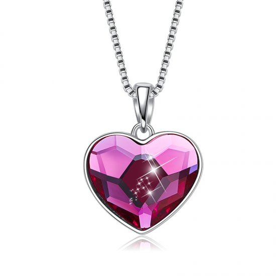 Crystal From Swarovski heart pendant necklace