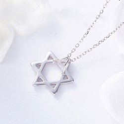 Star of David pendant necklace with Crystals From Swarovski