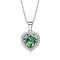 heart shaped swarovski Birthstone necklace - May