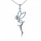 fairy pendant necklace with cubic zirconia