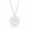  impressive monogram necklace with swarovski birthstone in sterling silver