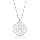  impressive monogram necklace with swarovski birthstone in sterling silver