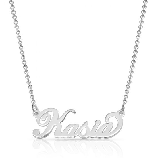name necklace in sterling silver