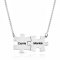 Engraved Family Puzzle Necklace on Sterling silver