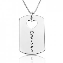 personalized dog tag necklace in 925 sterling silver personalized dog tag necklace in 925 sterling silver
