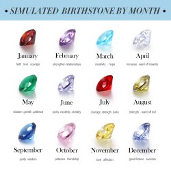 Silver Engraved Family Puzzle Necklace With Swarovski Birthstone