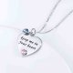 keep me in your heart - engraved heart pendant