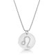 zodiac necklace in sterling silver :Leo