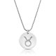 zodiac necklace in sterling silver :Taurus