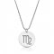 zodiac necklace in sterling silver :Virgo