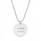 zodiac necklace in sterling silver :Aquarius