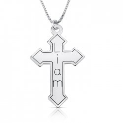 personalized engraved cross necklace in sterling silver personalized engraved cross necklace in sterling silver