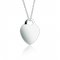 small heart pendant necklace in sterling silver