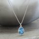 crystal from swarovski necklace - pear fancy aquamarine stone crystal from swarovski necklace - pear fancy aquamarine stone