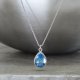 crystal from swarovski necklace - pear fancy aquamarine stone crystal from swarovski necklace - pear fancy aquamarine stone