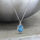 crystal from swarovski necklace - pear fancy aquamarine stone crystal from swarovski necklace - pear fancy aquamarine stone