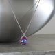 crystal from swarovski necklace with oval fancy stone - " crystal burgundy delite" 
