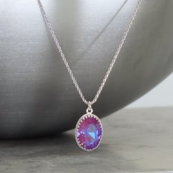 crystal from swarovski necklace with oval fancy stone - " crystal burgundy delite"  crystal from swarovski necklace with oval fancy stone - " crystal burgundy delite"
