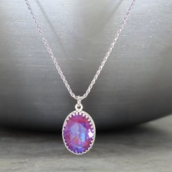 crystal from swarovski necklace with oval fancy stone - " crystal burgundy delite"  crystal from swarovski necklace with oval fancy stone - " crystal burgundy delite"