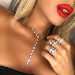 long choker necklace with cubic zirconia long choker necklace with cubic zirconia