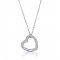 swarovski heart necklace - 925 sterling silver 