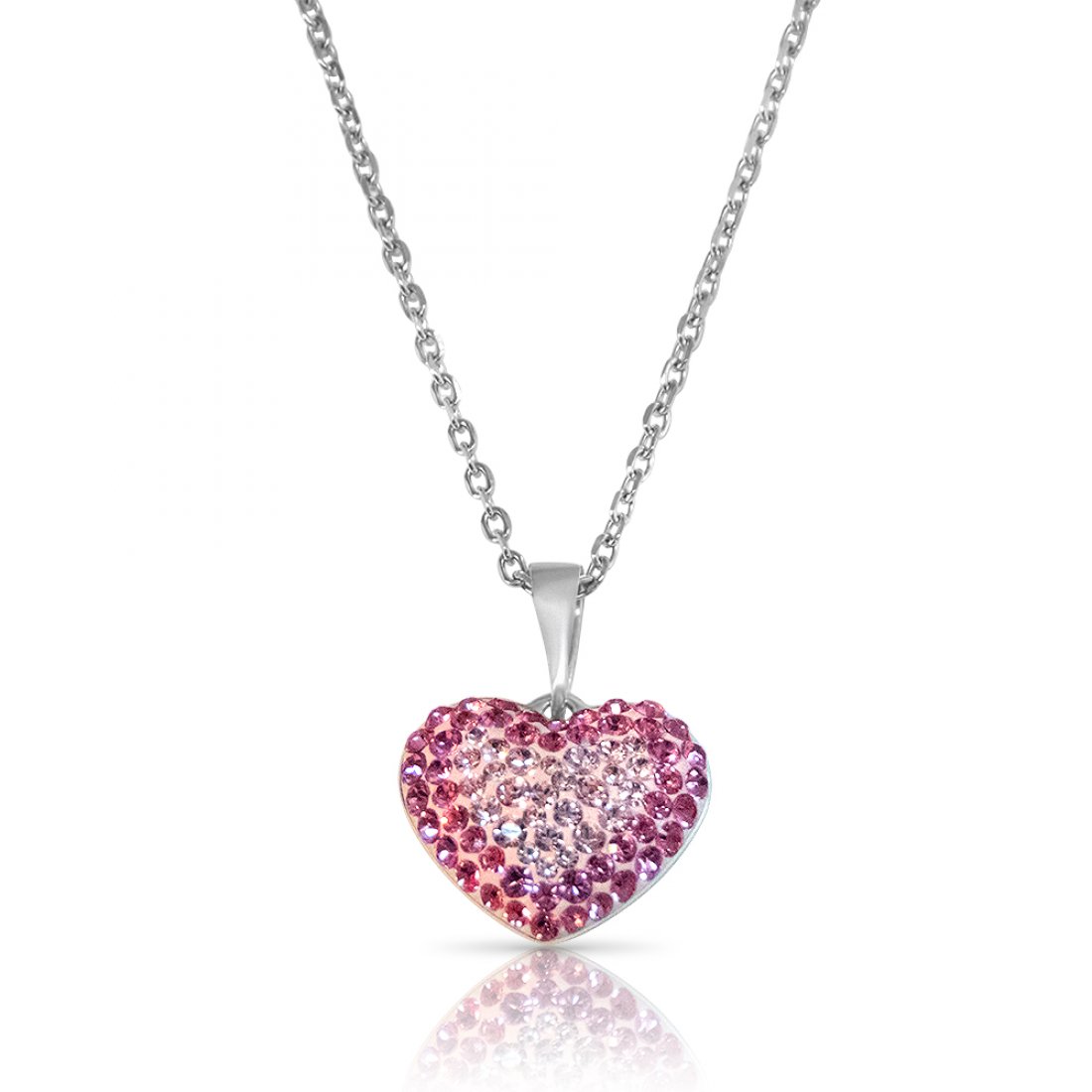 swarovski crystal heart necklace - 925 sterling silver | EnvyHer ...