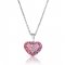 swarovski crystal heart necklace - 925 sterling silver 