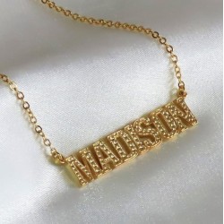 Capital letters name necklace