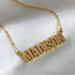 Capital letters name necklace