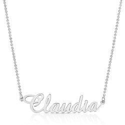 Personalized Classic Name Necklace in sterling silver  Personalized Classic Name Necklace in sterling silver
