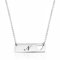 Personalized Heart Bar Necklace in sterling silver
