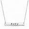 Lucky Number Bar Neckalce - 925 sterling silver