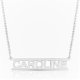 Cut Out Name Necklace in sterling silver  