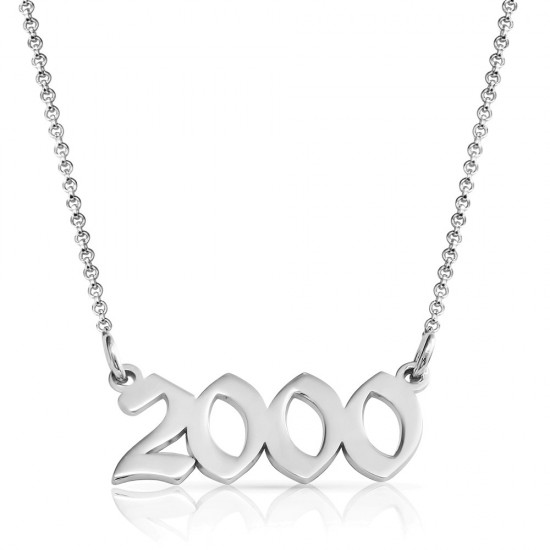 Year Necklace in sterling silver