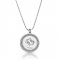 sterling silver zodiac pendant : pisces