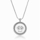 sterling silver zodiac pendant : cancer