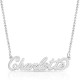 Carrie Style Name Necklace in sterling silver 