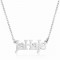 silver name necklace -  mixed letters