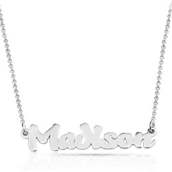 Special Font Name Necklace In sterling silver Special Font Name Necklace In sterling silver